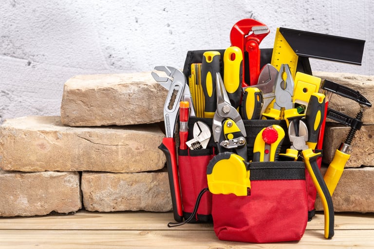 Professional tools ready for service
